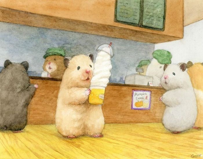 34 Ilustrações saudáveis ​​de um Hamster Chamado Sukeroku 16