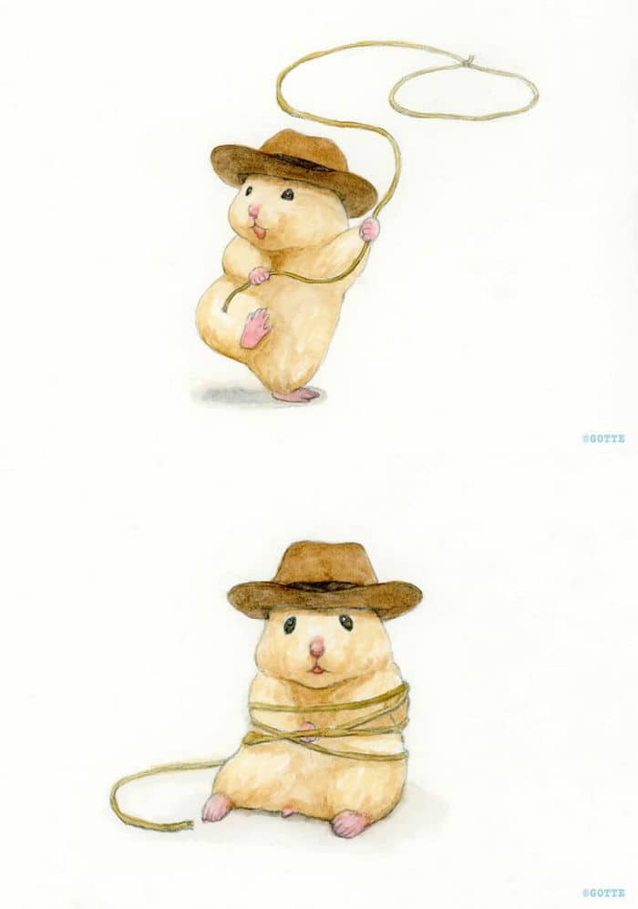 34 Ilustrações saudáveis ​​de um Hamster Chamado Sukeroku 19