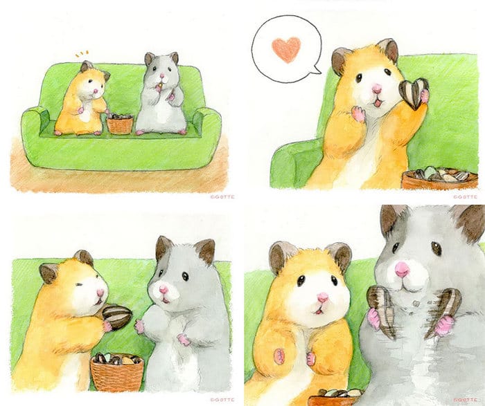 34 Ilustrações saudáveis ​​de um Hamster Chamado Sukeroku 32