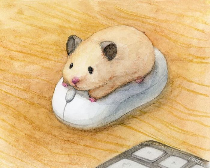 34 Ilustrações saudáveis ​​de um Hamster Chamado Sukeroku 34