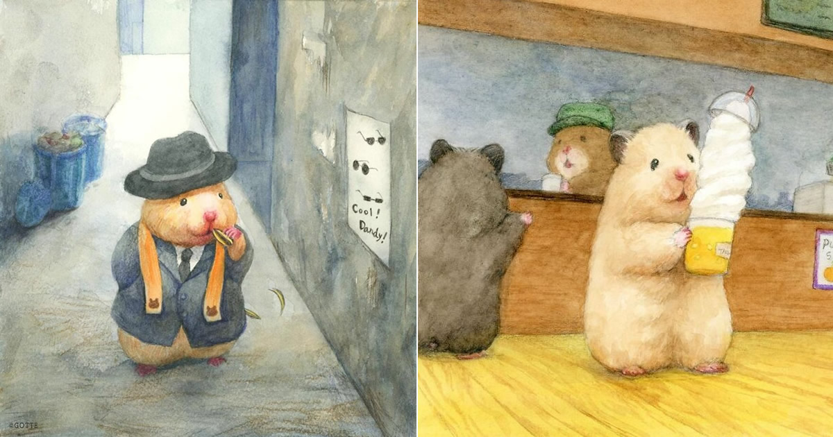 34 Ilustrações saudáveis ​​de um Hamster Chamado Sukeroku 35