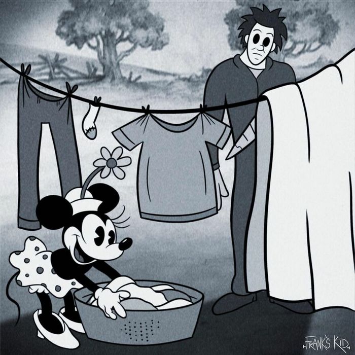 Mickey e Minnie encontram personagens de terror 9