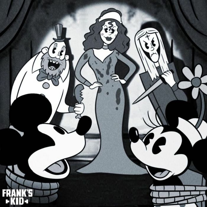 Mickey e Minnie encontram personagens de terror 10