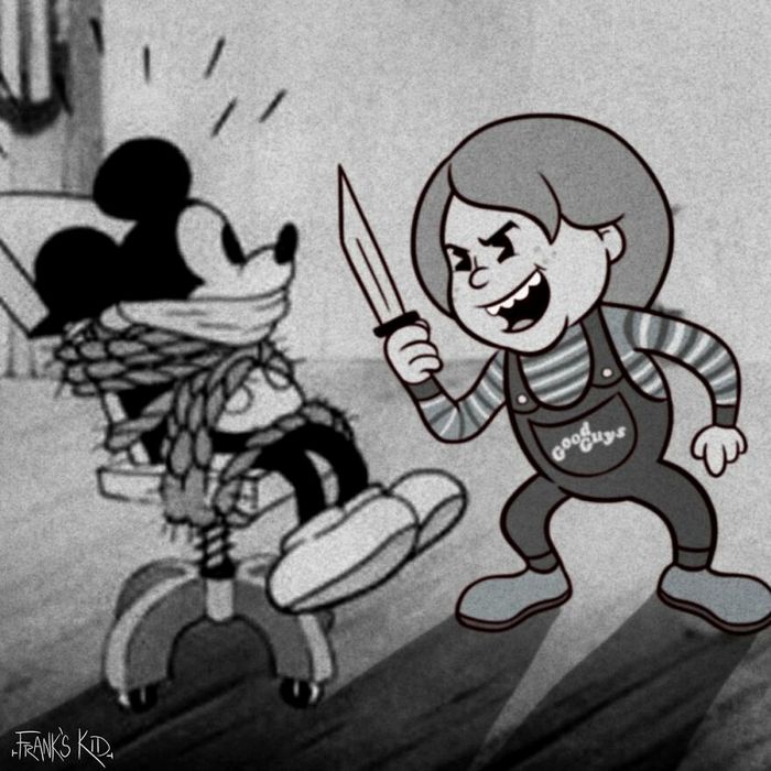 Mickey e Minnie encontram personagens de terror 14