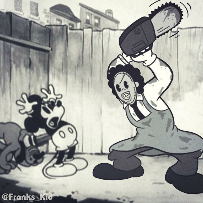 Mickey e Minnie encontram personagens de terror 14
