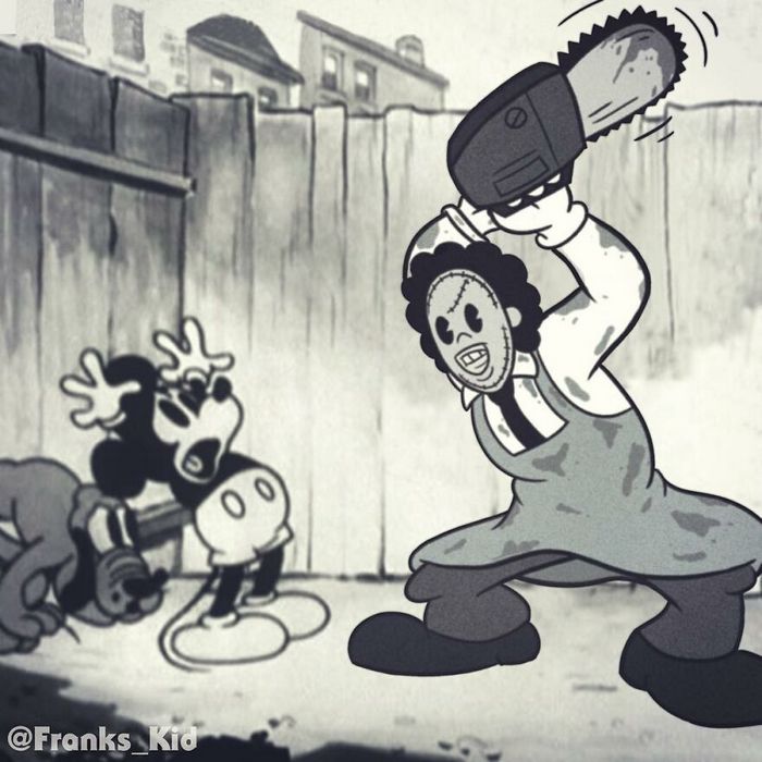 Mickey e Minnie encontram personagens de terror 15