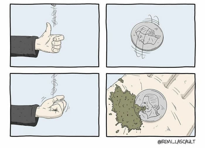 28 quadrinhos absurdos com finais muito sombrios, de Rémi Lascault 26 28 quadrinhos absurdos com finais muito sombrios, de Rémi Lascault 26