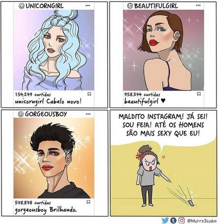 19 quadrinhos engraçado de uma mulher e seu marido 19