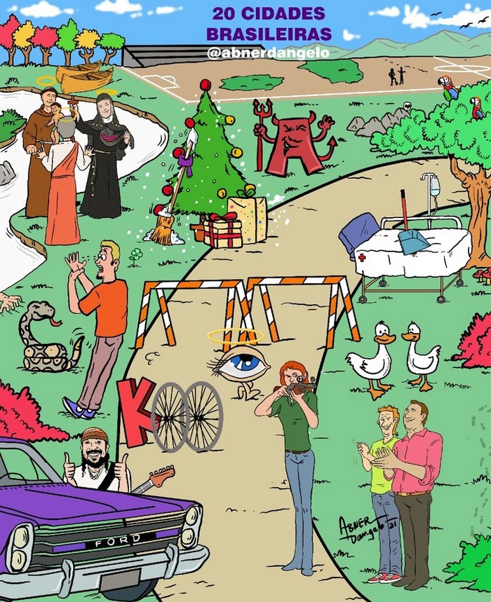 Qual é o máximo de coisas que você consegue encontrar nestes desenhos? 2