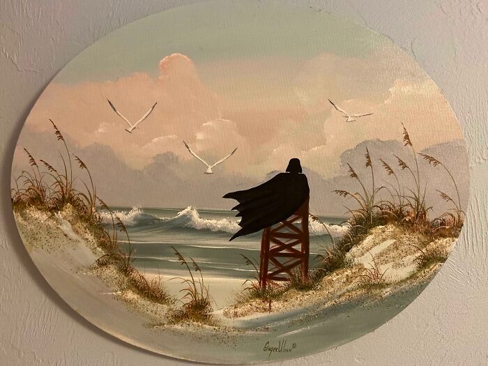 34 vezes que artistas repintou pinturas de brechós com seus pincéis 19