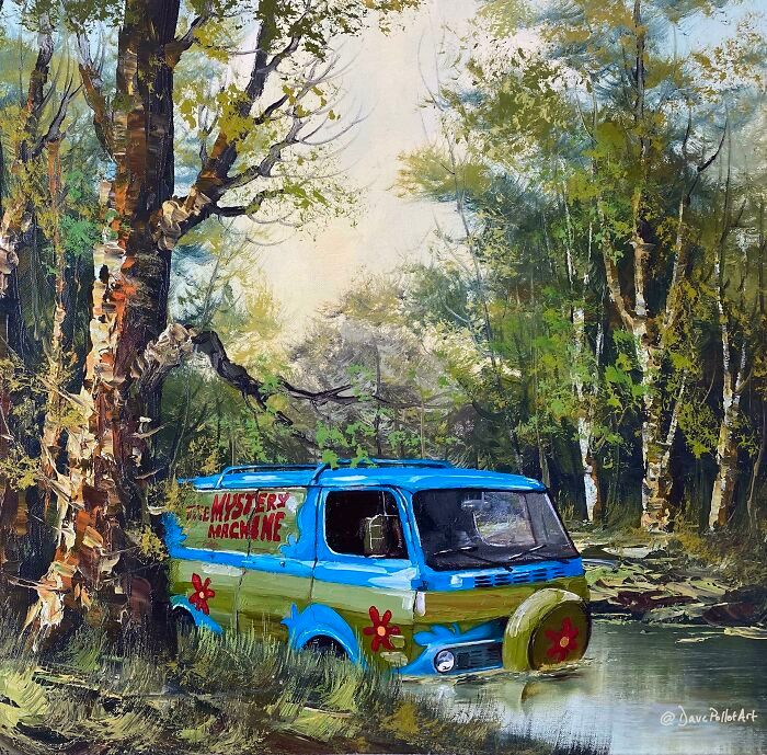 34 vezes que artistas repintou pinturas de brechós com seus pincéis 21