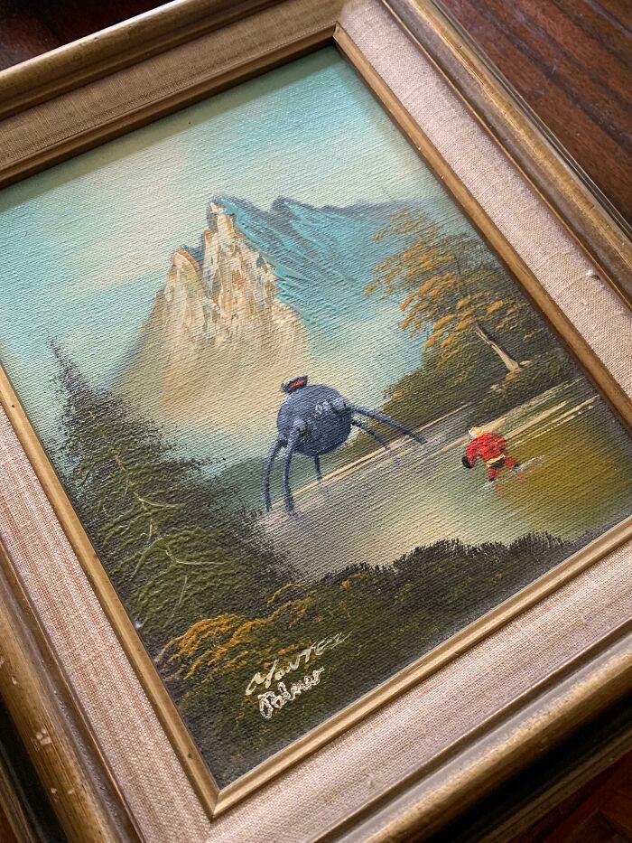 34 vezes que artistas repintou pinturas de brechós com seus pincéis 23