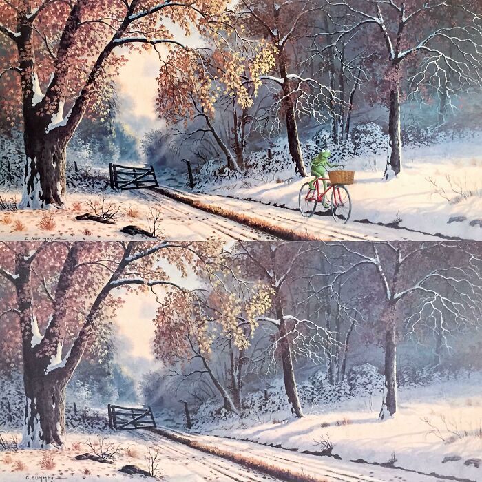 34 vezes que artistas repintou pinturas de brechós com seus pincéis 27