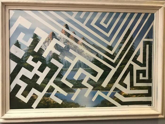 34 vezes que artistas repintou pinturas de brechós com seus pincéis 33