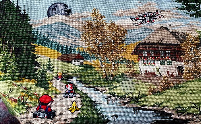 34 vezes que artistas repintou pinturas de brechós com seus pincéis 34