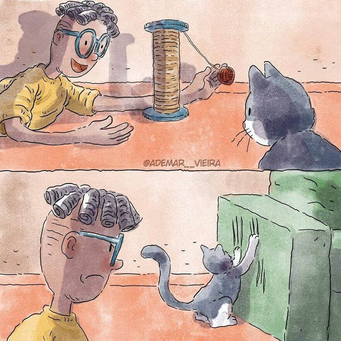 Artista compartilha sua história de adoção de um gatinho sem usar uma única palavra 8