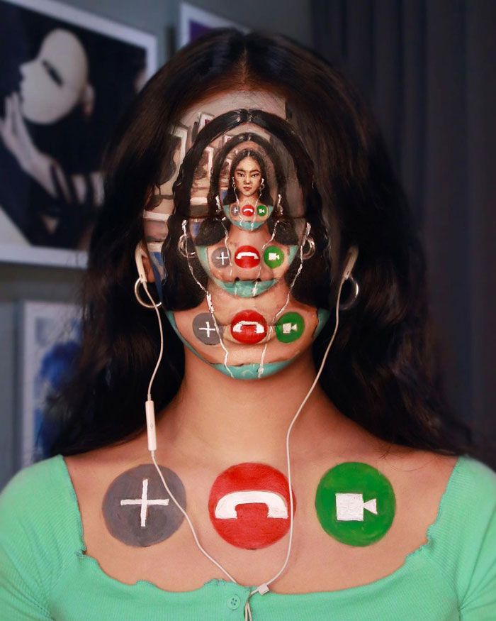 Artista cria ilusões óticas complexas em seu corpo e está bagunçando a mente das pessoas (31 fotos) 2