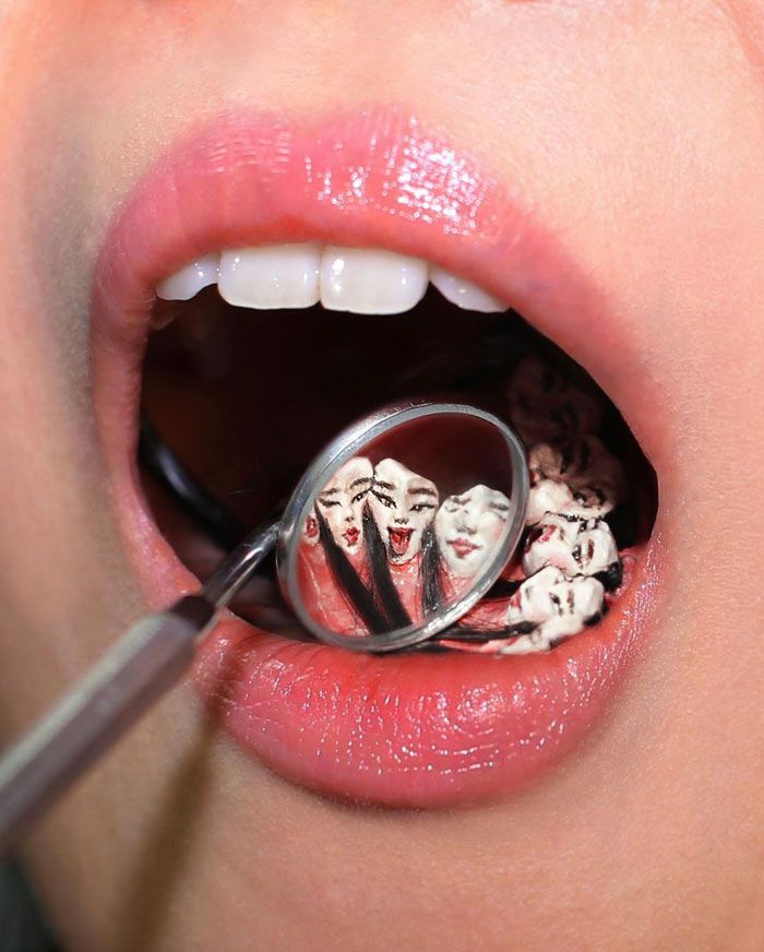 Artista cria ilusões óticas complexas em seu corpo e está bagunçando a mente das pessoas (31 fotos) 7