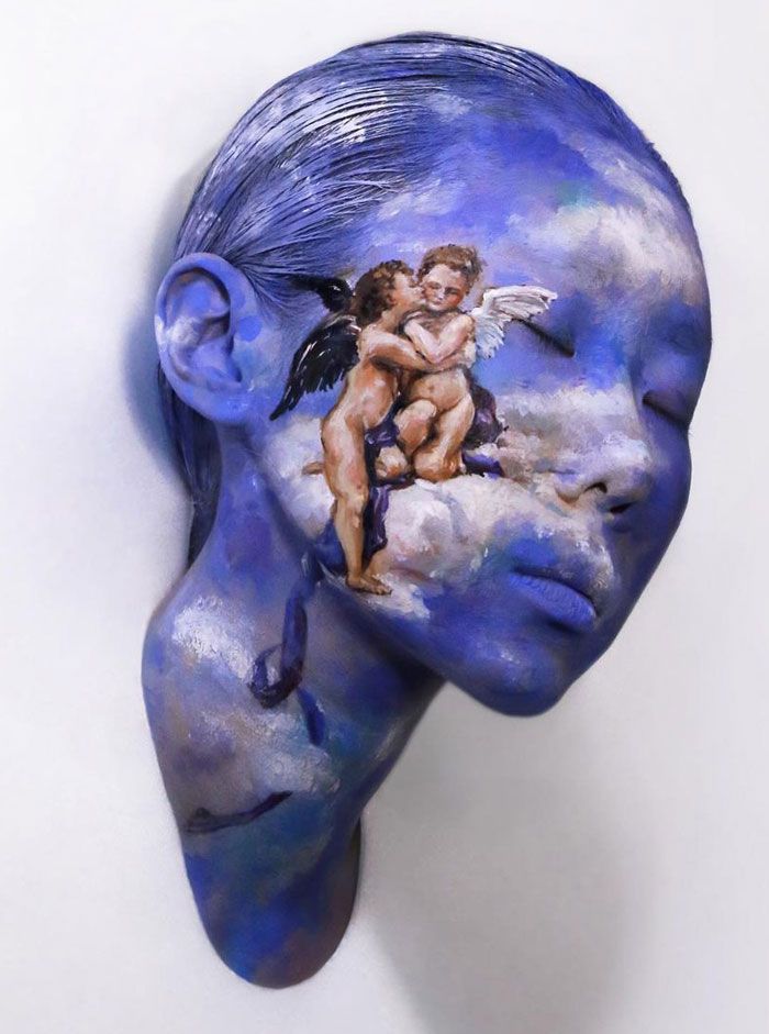 Artista cria ilusões óticas complexas em seu corpo e está bagunçando a mente das pessoas (31 fotos) 11