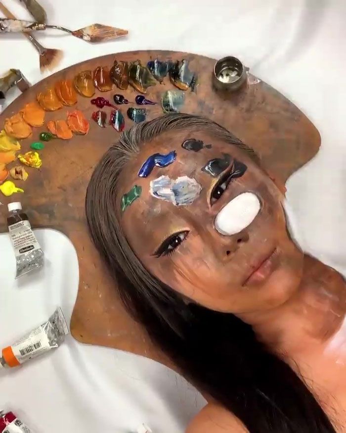 Artista cria ilusões óticas complexas em seu corpo e está bagunçando a mente das pessoas (31 fotos) 27