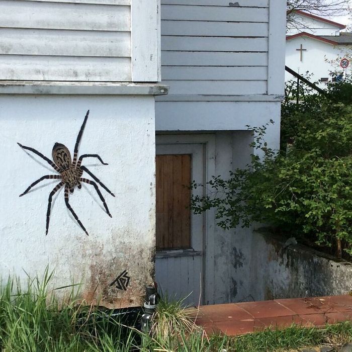 Artista criar grafites que interagem com os arredores (30 fotos) 1