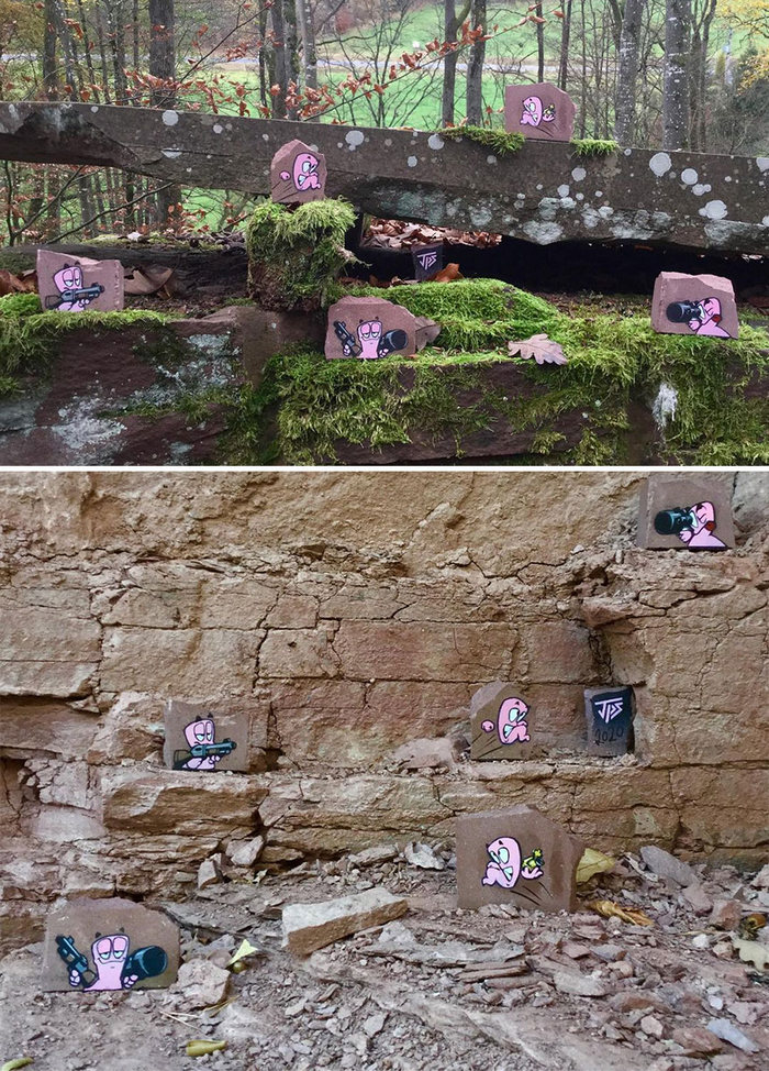 Artista criar grafites que interagem com os arredores (30 fotos) 9