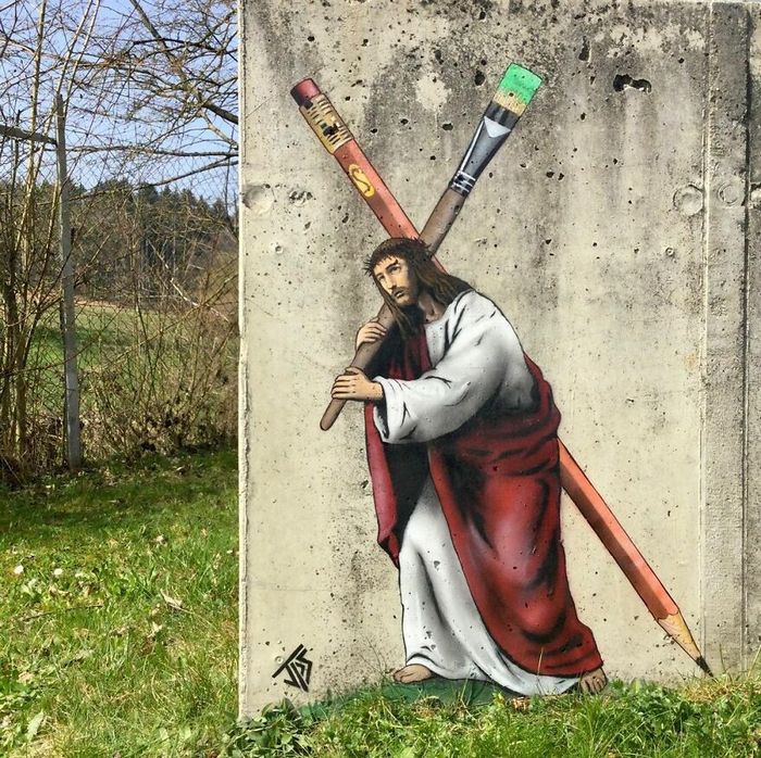 Artista criar grafites que interagem com os arredores (30 fotos) 15