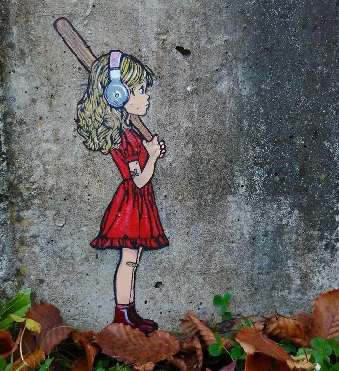 Artista criar grafites que interagem com os arredores (30 fotos) 17