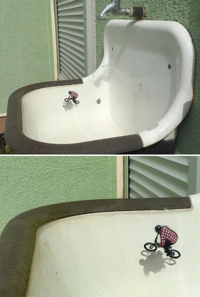 Artista criar grafites que interagem com os arredores (30 fotos) 23