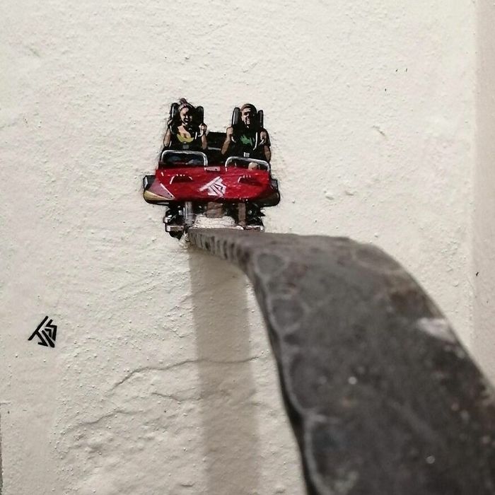 Artista criar grafites que interagem com os arredores (30 fotos) 26