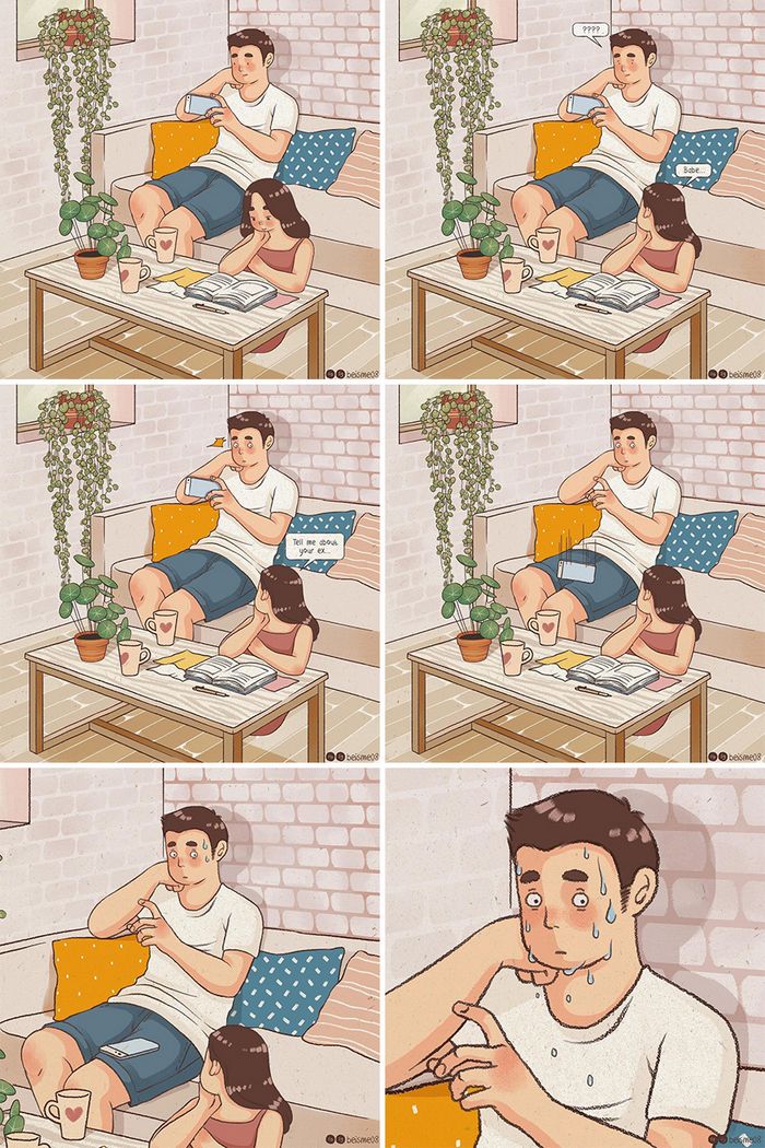 Artista desenha quadrinhos legais sobre estar em um relacionamento (39 fotos) 10