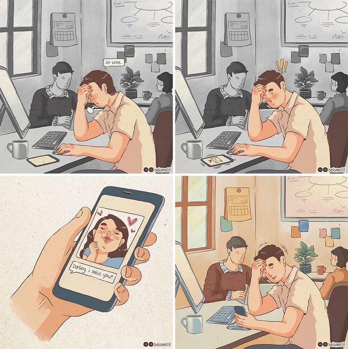 Artista desenha quadrinhos legais sobre estar em um relacionamento (39 fotos) 24