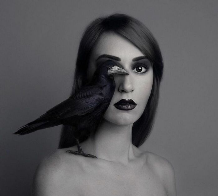 Artista húngara compartilha os olhos dos animais em sua série de auto-retratos (19 fotos) 8