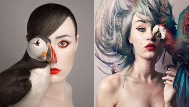 Artista húngara compartilha os olhos dos animais em sua série de auto-retratos (19 fotos) 10