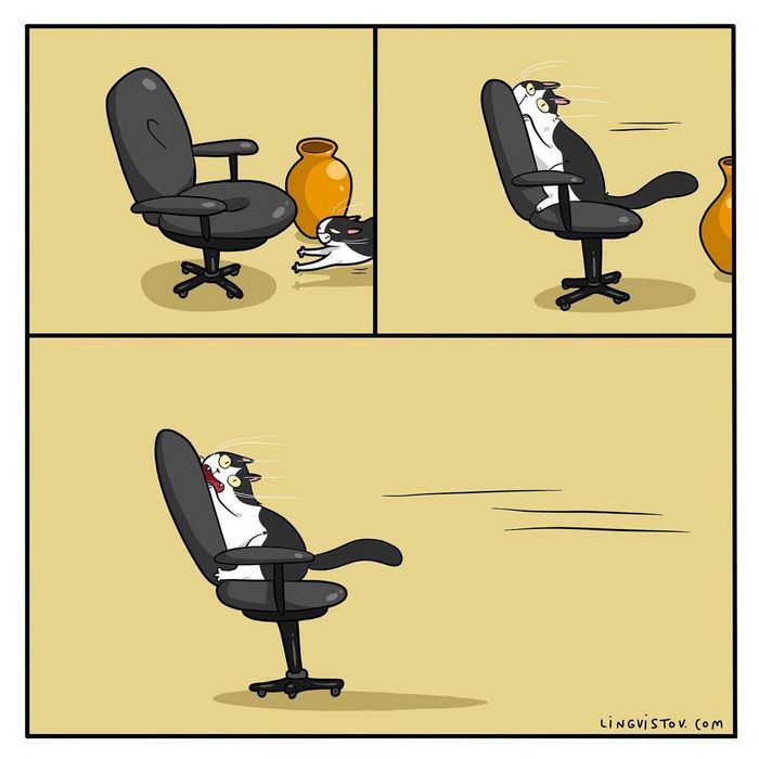 Artista ilustra momentos hilariantes na vida de cada proprietário de gato (35 fotos) 6