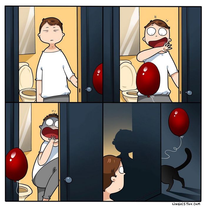 Artista ilustra momentos hilariantes na vida de cada proprietário de gato (35 fotos) 12