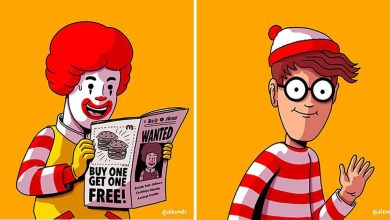 Artista revela os bastidores perturbadores de personagens populares (30 fotos) 56