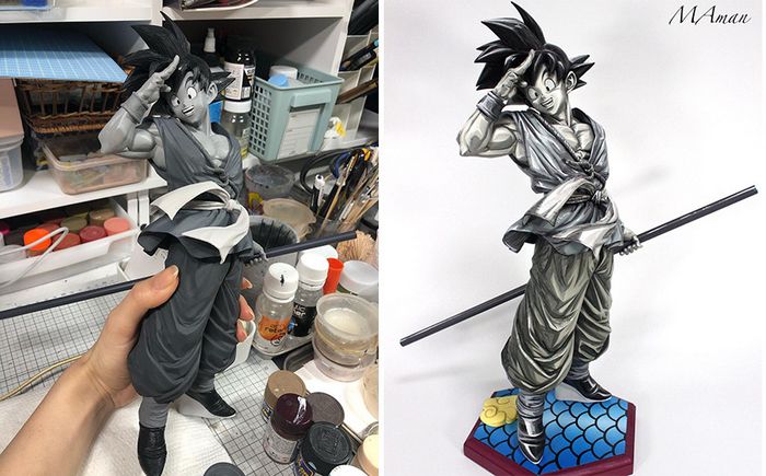 Artista transforma estatuetas em esculturas ultra realistas de personagens de anime (38 fotos) 5