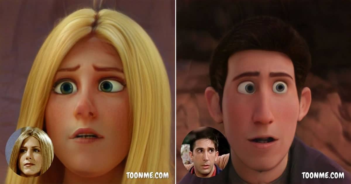 E se os atores de Friends fossem personagens de filme da Disney