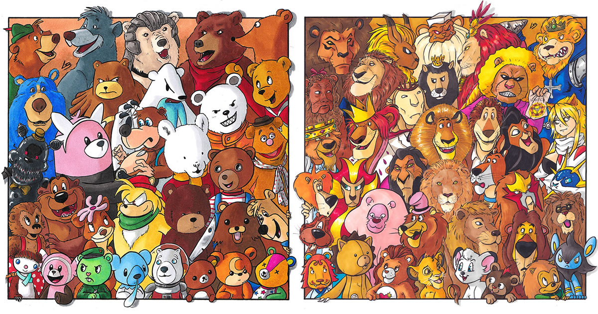 Classifiquei personagens famosos por espécie e aqui estão 11 equipes