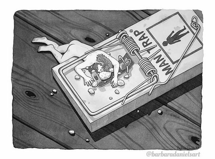 Esta artista critica a maneira como tratamos nosso mundo com suas ilustrações instigantes (40 fotos) 26