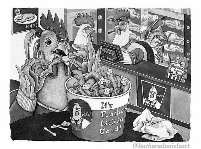 Esta artista critica a maneira como tratamos nosso mundo com suas ilustrações instigantes (40 fotos) 38