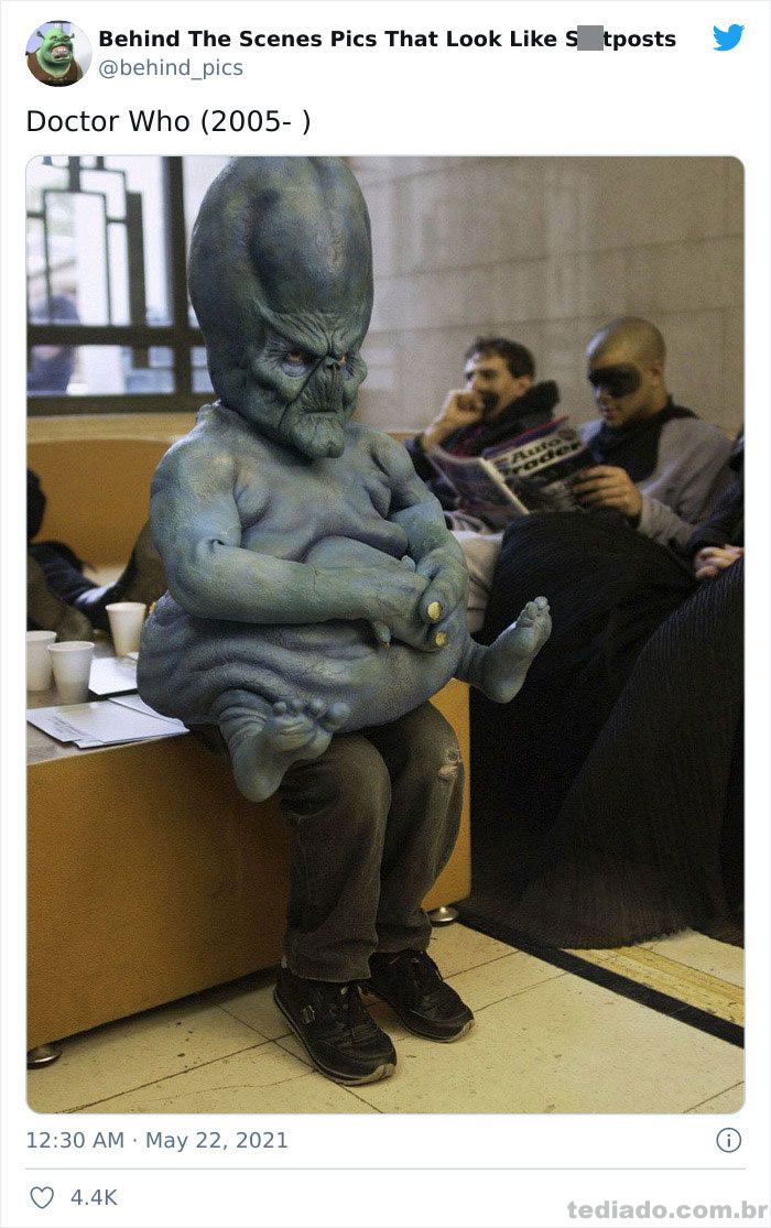 Esta página do Twitter reúne fotos dos bastidores que parecem memes ruins (30 fotos) 30