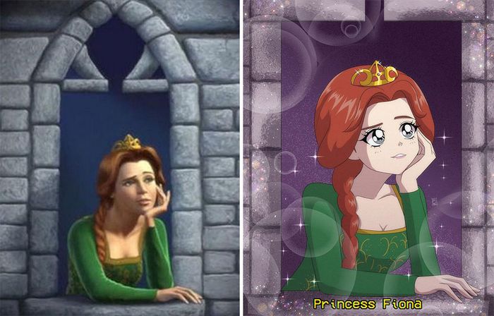 Este artista recria personagens populares em estilo de anime (60 fotos) 33