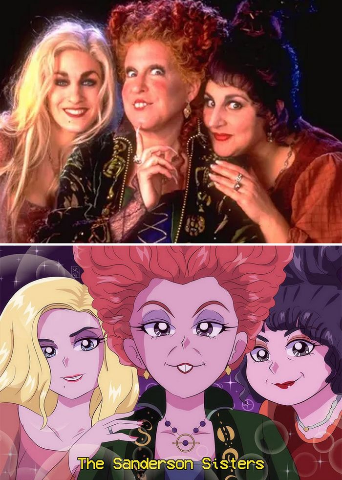 Este artista recria personagens populares em estilo de anime (60 fotos) 36