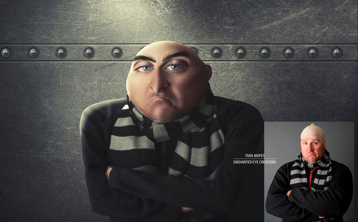 Eu crio caricaturas a partir de fotos de pessoas (33 fotos) 17