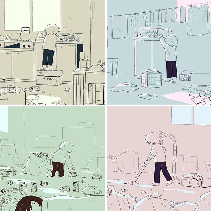 40 ilustrações poderosas de um artista japonês que o farão pensar 6