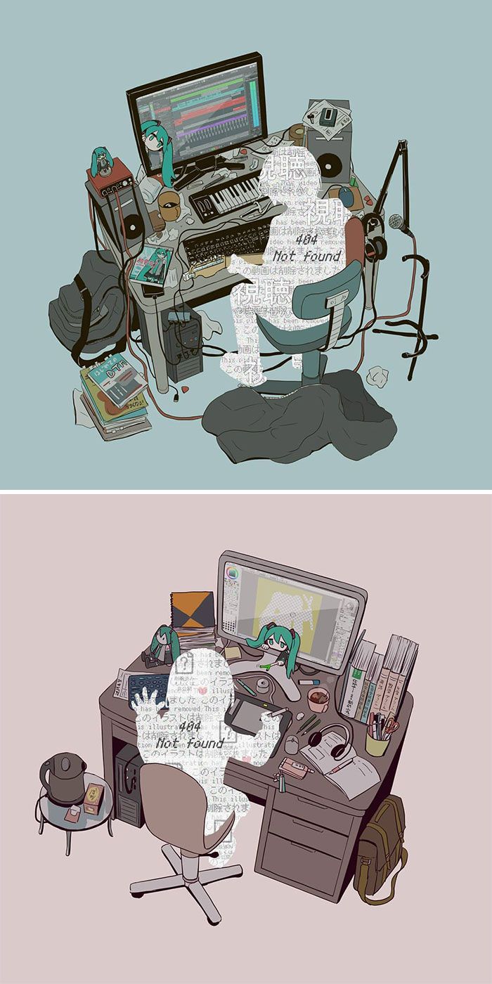 40 ilustrações poderosas de um artista japonês que o farão pensar 15