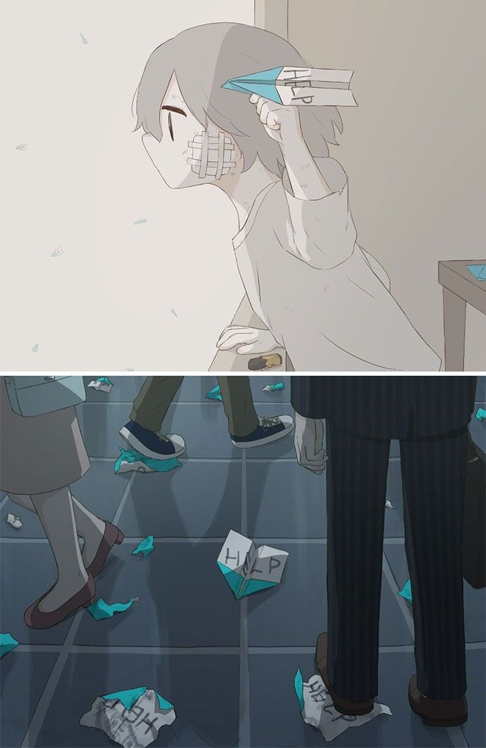 40 ilustrações poderosas de um artista japonês que o farão pensar 19