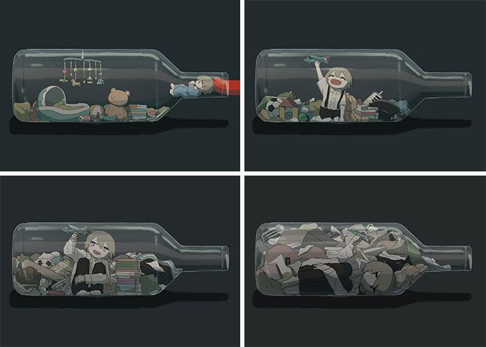 40 ilustrações poderosas de um artista japonês que o farão pensar 24